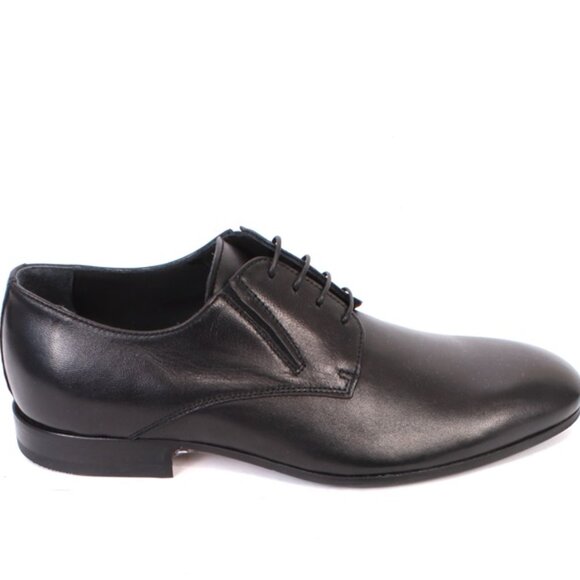 Giovanni Conti 2521 Black Leather Classic Lace-Up Dress Shoes - Picture 3 of 8